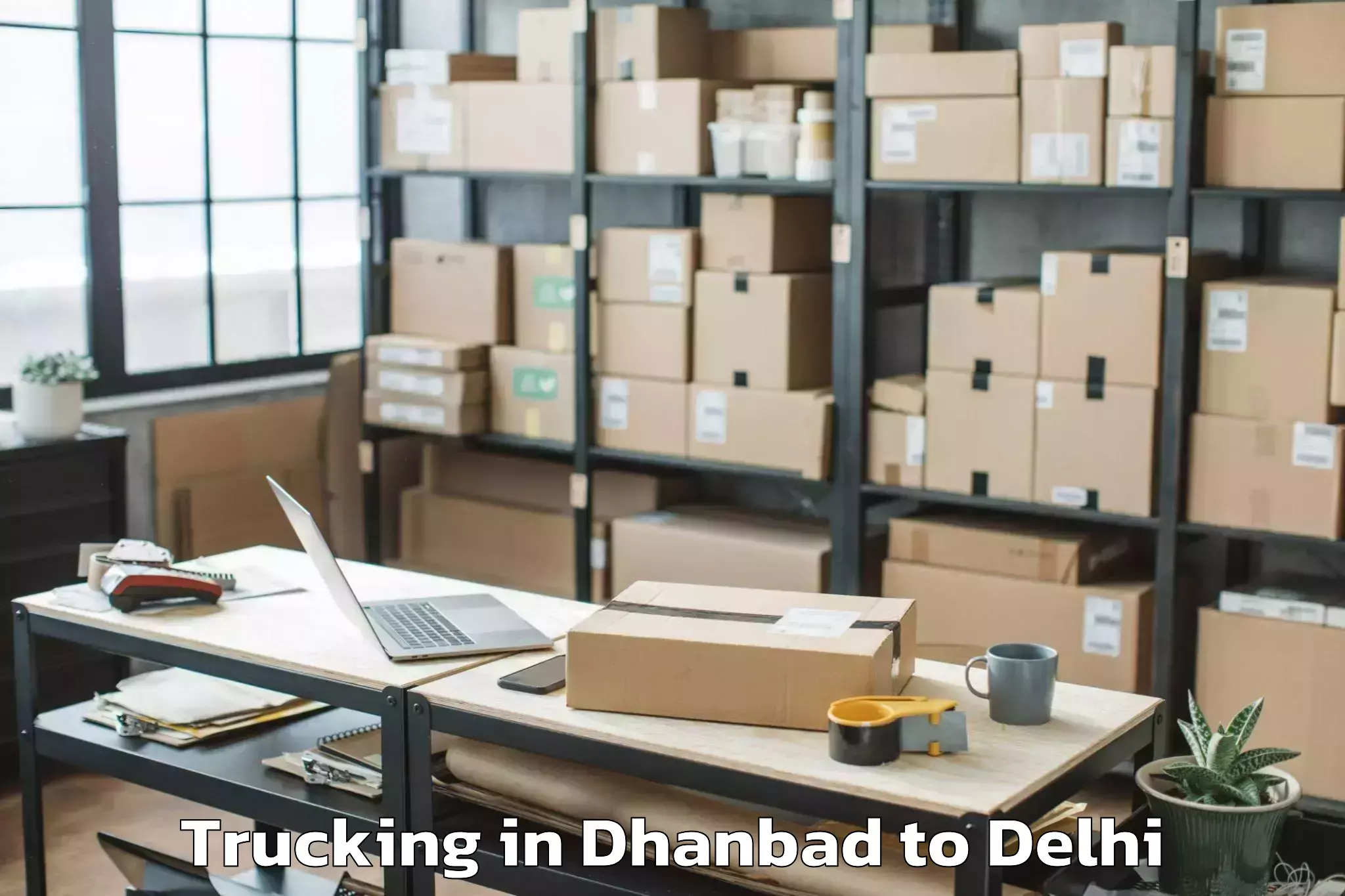 Hassle-Free Dhanbad to East Delhi Mall Trucking